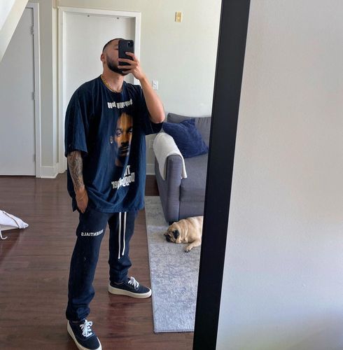 0成交3件snoopdogg狗爷2pac水洗做旧复古短袖fog高街