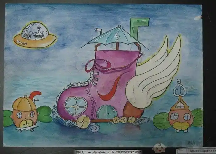 科幻画简单8开简笔画