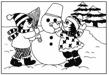 看图写话第17期:《下雪了》,一二年级的家长可以看看