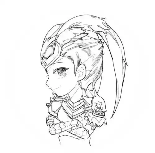 动漫简笔画 | 三国第一猛将王者荣耀吕布简笔画儿童简笔画教程大全