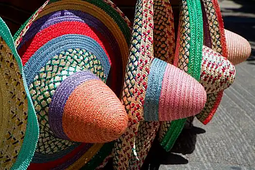彩色,墨西哥帽彩色,墨西哥帽,特色,墨西哥,帽子墨西哥帽,坎昆,尤卡坦