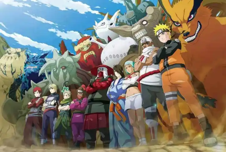 火影忍者尾兽和人柱力集合喽附过程