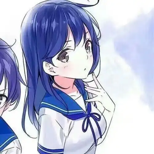 qq闺蜜头像两张蓝色_头像图片_扣扣乐园