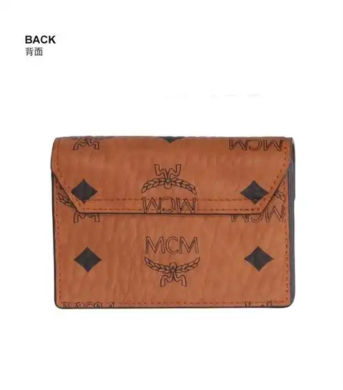 mcm/mcm 春夏新品 女士钱包经典干邑色方形卡包 mya aapa01