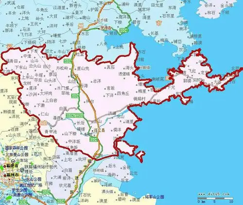 福建连江县区域位置!