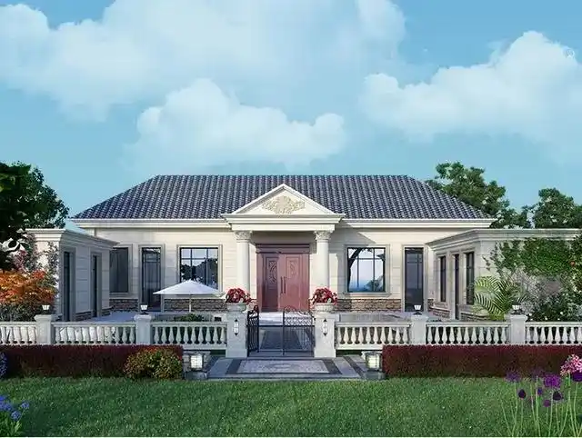 5款一层带院子别墅,百看不厌,村民说真好看