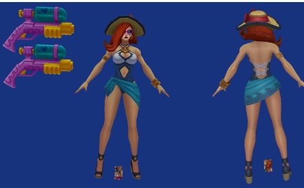 lol泳池派对厄运小姐皮肤价格 2016女枪泳池派对皮肤特