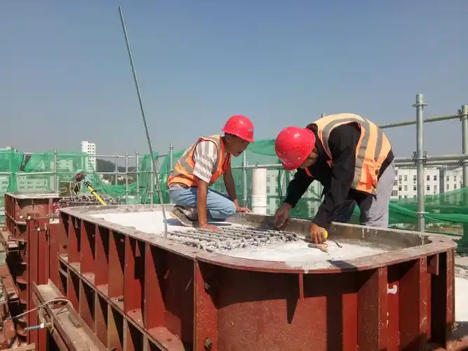 g6双柱花瓶墩支座垫石模板安装测量放样