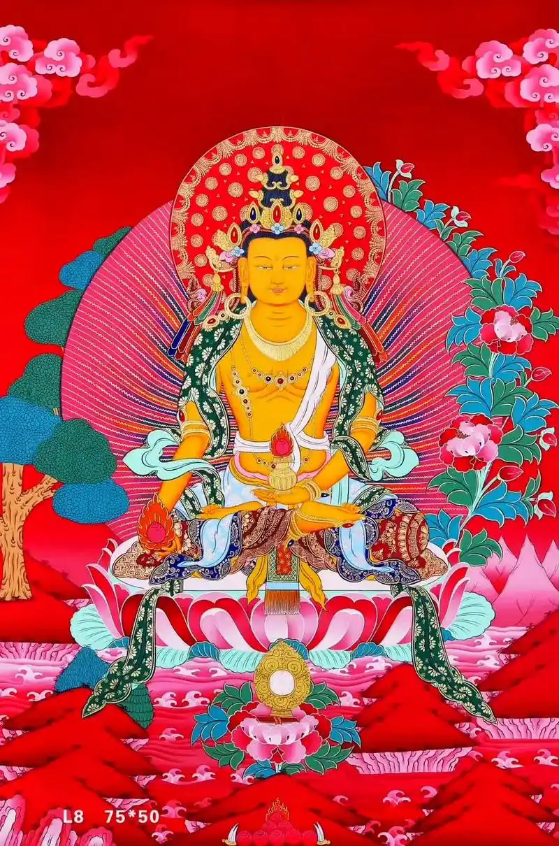 沃唐卡158-551514,佛经中称地藏菩萨受释迦牟尼佛嘱咐 - 抖音