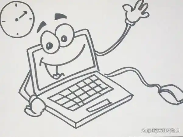 怎么画电脑简笔画