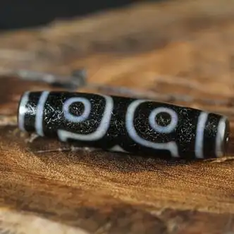 尔珠天珠西藏真品三眼满朱砂至纯老料血丝纹藏族天眼吊坠挂件项链