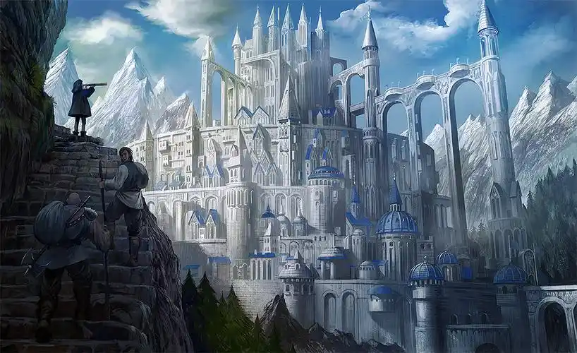 动漫,景物,城堡动漫壁纸图片