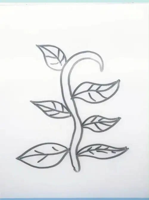 蓝银草   #简笔画   #简笔画教程   #画个