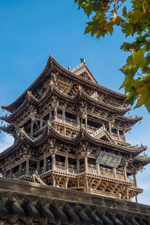 山西万荣县飞云楼欣赏中国古建筑的好地方纯木结构太震撼