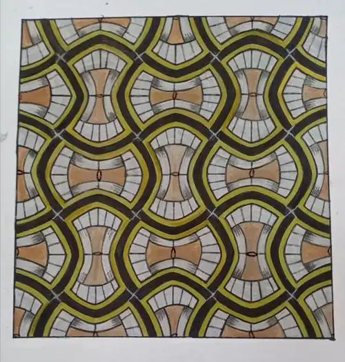 连缀式四方连续_四方连续纹样_艺术_艺术设计_平面设计