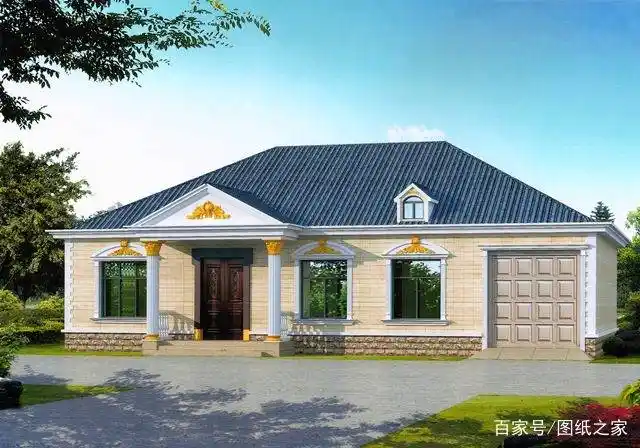 农村一层小平房,造价10多万,照样盖出城市别墅的感觉!