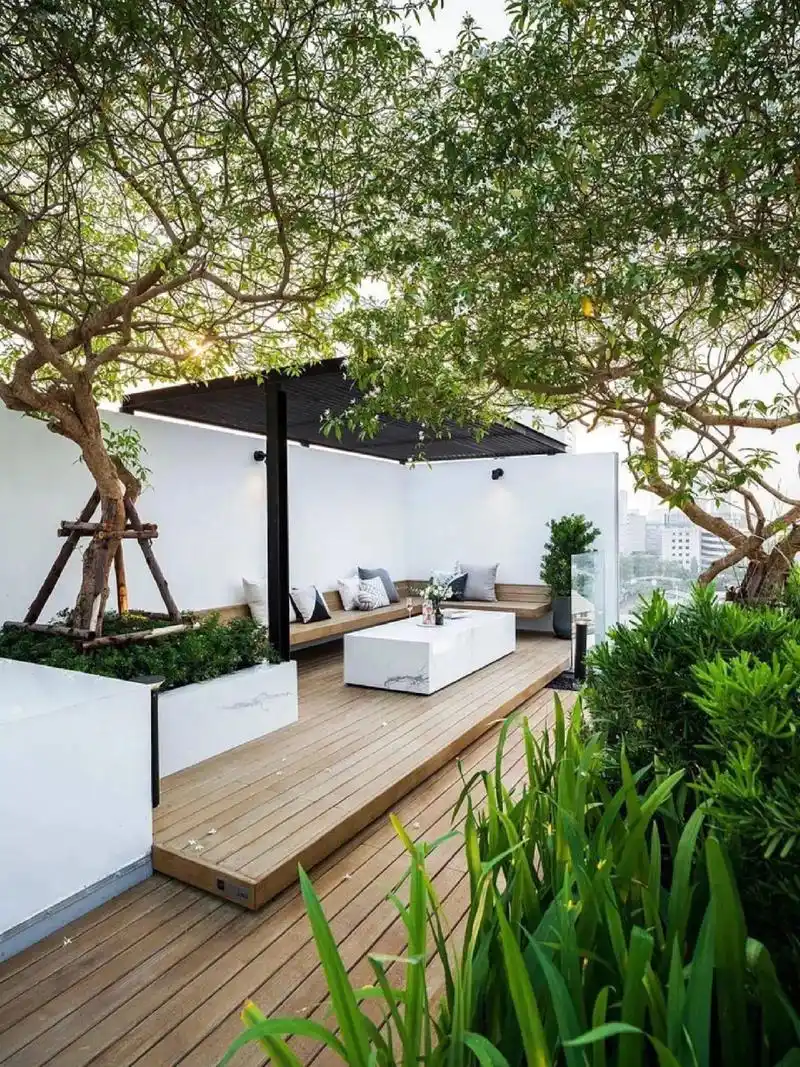 极简风别墅庭院设计,高级耐看又舒适7815.