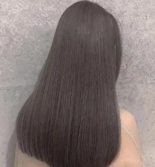 有一种直发看了背影就心动 灰棕色直发仙气时髦_直发发型 - 美发站