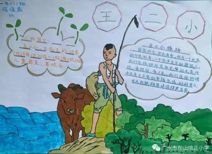 红色经典故事手抄报