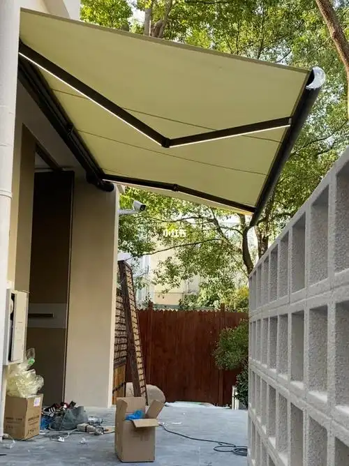 天选打工人庭院雨棚院子电动伸缩遮阳棚75