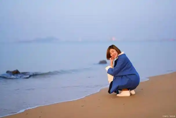 傍晚海边的人像照片怎么拍?一起研究研究吧