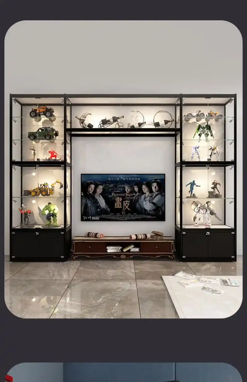 手办玻璃展示柜乐高柜模型柜礼品柜样品柜  厂家直销,全新定制 - 抖音