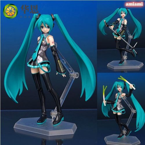【好物分享】初音未来 figma014可动q版熊音换脸粘土公仔人偶摆件