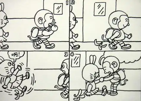 绘本阅读坊幽默四格画简笔画小蝌蚪妈妈的故事的简笔画简笔画的连环画