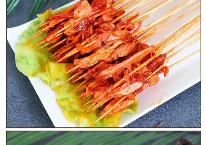 盼多多猪脆骨小串网红夺命小串商用烧烤油炸铁板半成品食材300串