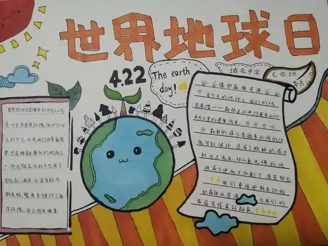 写美篇七年级举行"只有一个地球·共有一个家园"手抄报活动