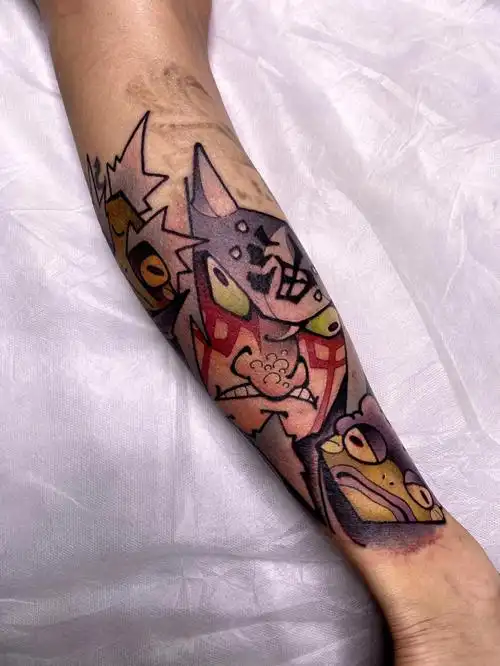 自来也仙人模式～没手稿可看,现场freehand#我的纹身分享  #刺青  #山