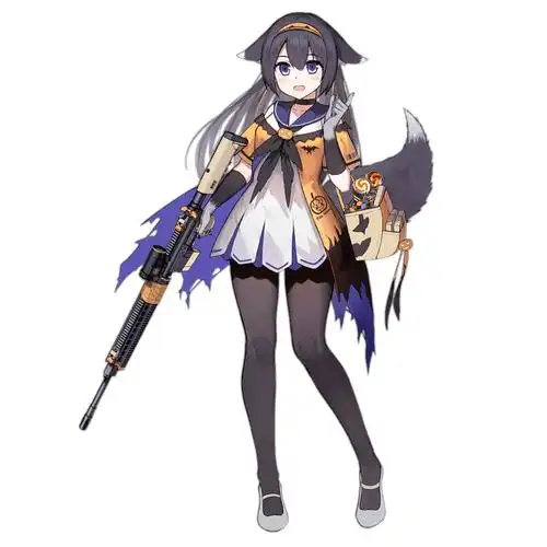 手游《少女前线》角色手持m416自动步枪的美少女们4k壁纸