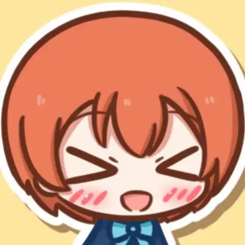 星空凛闭眼卖萌头像