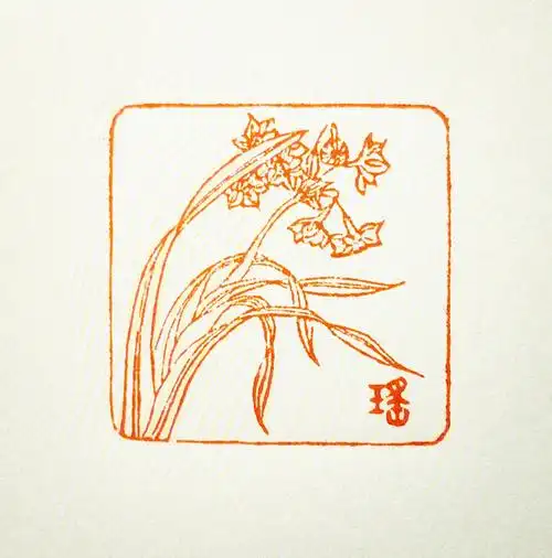 正经刻一盆兰花一定要细细的线条才好看