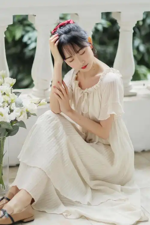 南极人文艺连衣裙新品森系初恋仙气连衣裙女夏季2021年新款夏天桔梗