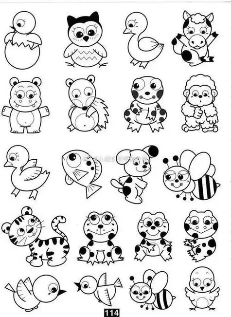 简笔画作品教程可爱小动物第五篇简笔画吧百度贴吧手和脚的简笔画人物