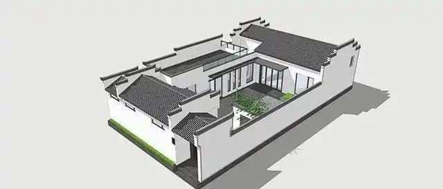造价不到30万的江南徽派四合院有品位的抢着建一看就有钱