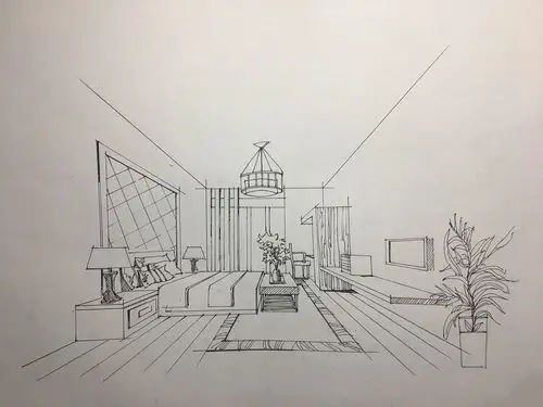 室内手绘临摹练习|空间|家装设计|靇羏syy - 原创作品 - 站酷 (zcool)