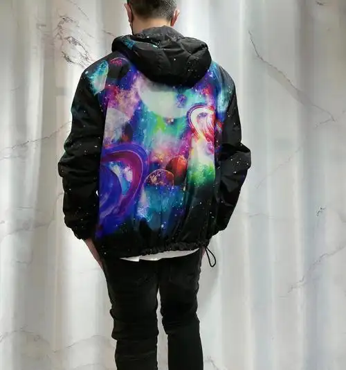 精选3折valentino星空棉服外套