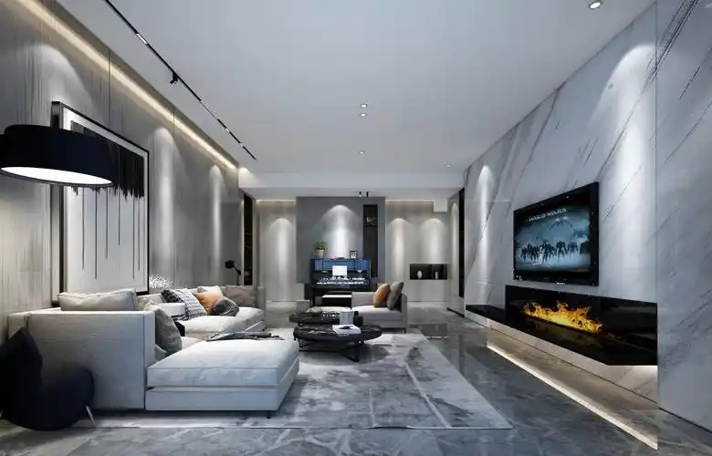 贵阳新房装修,大平层装修,后现代,高级灰装修,设计效果图,星艺装饰