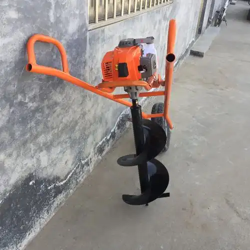 小型栽树挖坑机 轻便式汽油打眼挖坑机
