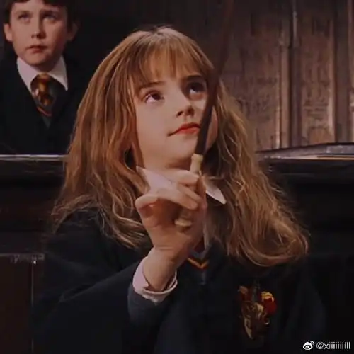 哈利波特超话#赫敏#魔法石里的小赫敏头像自截自修|92二改二传|抱图