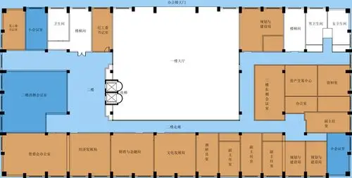 华侨试验区办公楼示意图