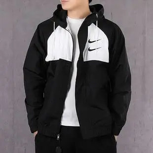 nike耐克外套男2020春季新款双勾swoosh运动服连帽上衣夹克cj4889