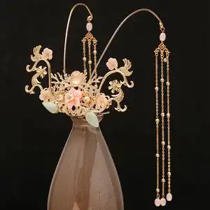 发冠古风流苏步摇汉服超仙