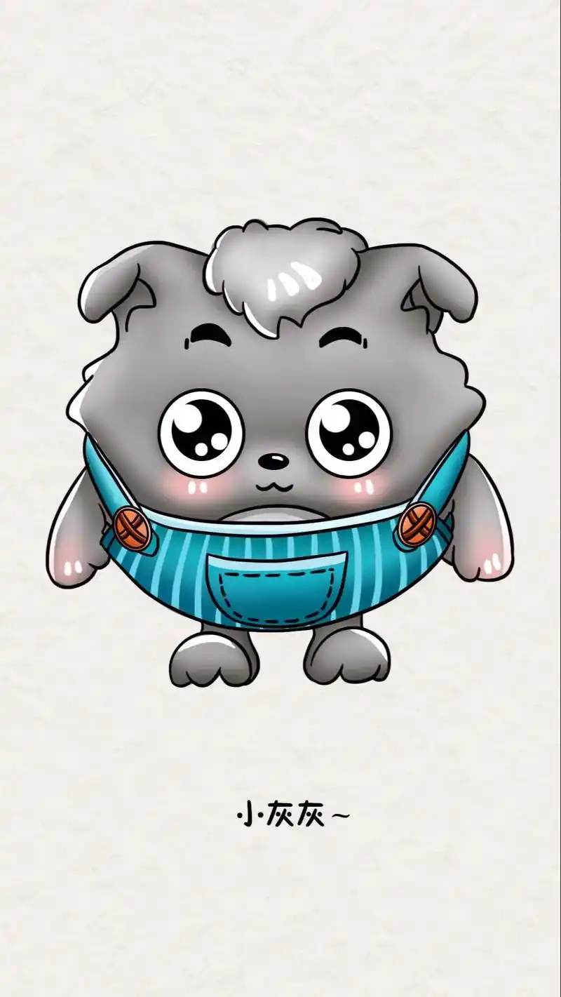 小灰灰蛋仔来咯! #简笔画 #一学就会系列 # - 抖音