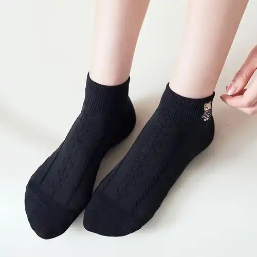 白色袜子女中筒短袜女孩大童儿童中学生搭配小白鞋短袜