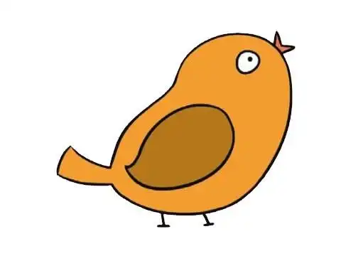 麻雀简笔画图片