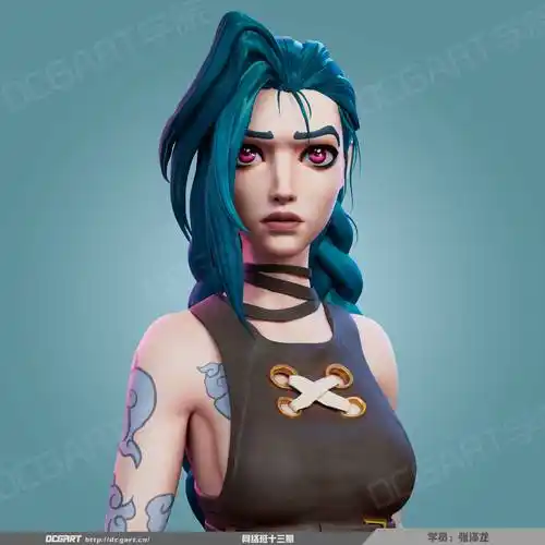 dcgart学员网络课学生风格化角色作品出图