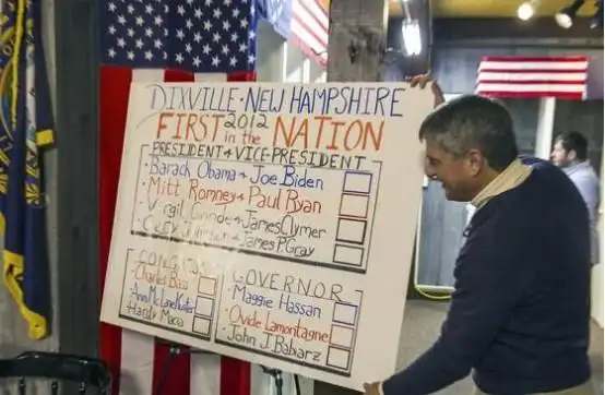 美大选"第一村"率先完成投票 奥巴马领先(图)